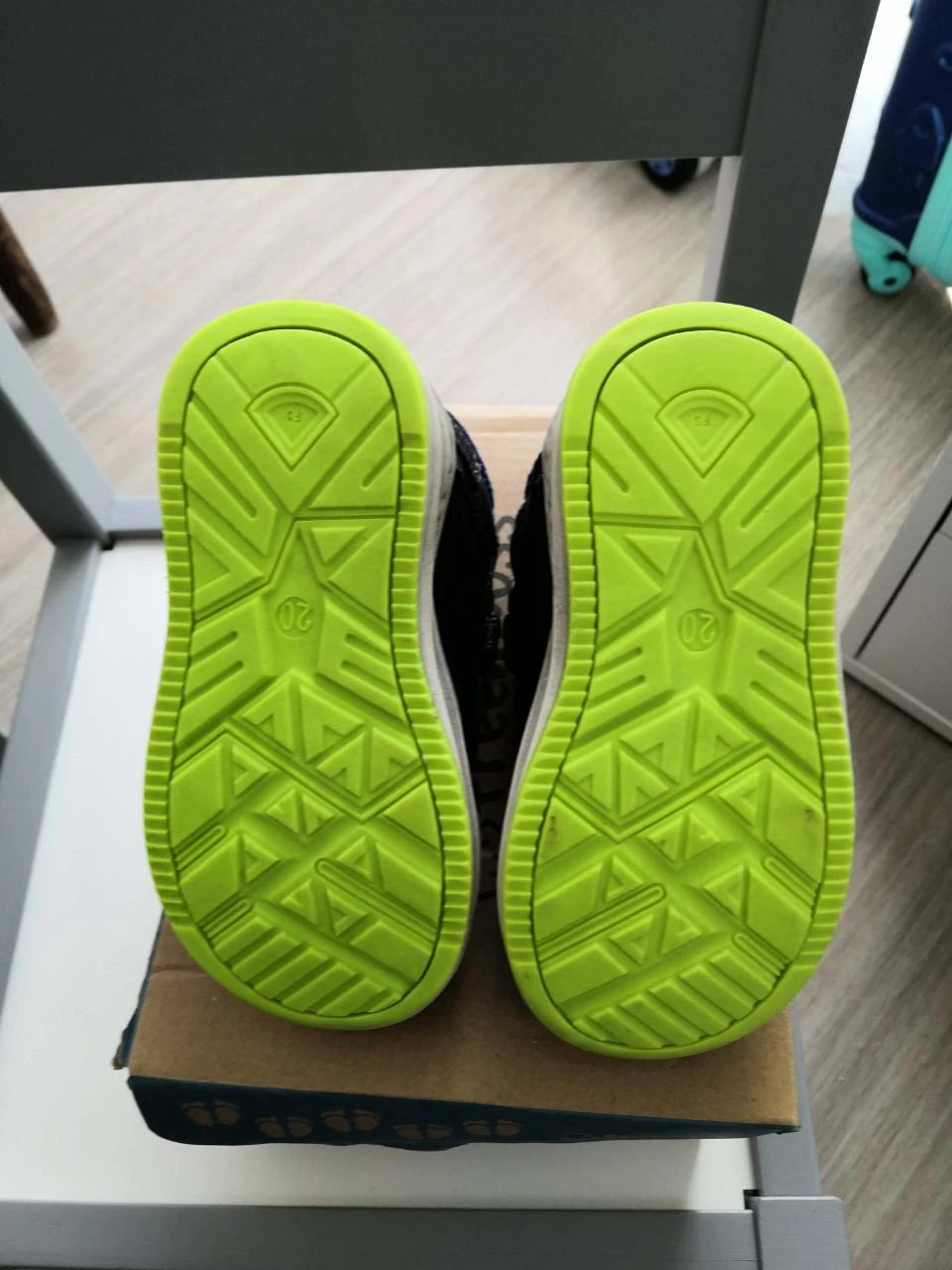 Marineblauwe sneakers voor jongens, klittenbandsluiting, maat 20, Freemouss – photo 3